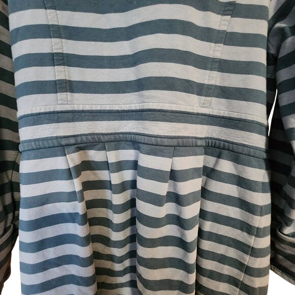 Matilda Jane Womens Blue Striped Button-Front Coat Size S - Picture 5 of 6